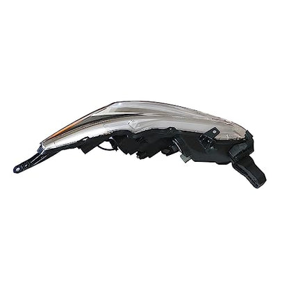 PartsFlow Halogen Headlight HeadLamp Assembly Black Interior For 2015 2016 2017 Subaru Legacy Outback Left Side - color: Black & Silver Interior Left Side