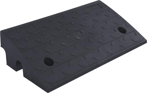 4 Pack 4" inch Rise Driveway Curb Ramps, 17"(L) x 9"(W) x 4"(H) Loading Ramps for Car, Pickup, Motorcycle, Truck, Heavy-Duty Rubber Kerb Ramps 6000 LBS Load Capacity (4" Rise - 4Pack) - size: 4" Rise - 4Pack
