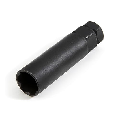 Steelman Pro 6-Spline 45/64-Inch Socket-Style Locking Lug Nut Key, Removes Spline-Style Aftermarket Lug Nuts, Durable, Thin-Walled - size: 45/64
