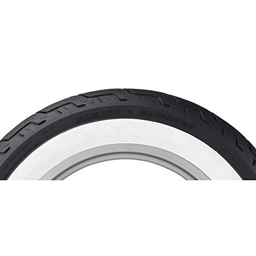 Dunlop D402 Rear Motorcycle Tire MU85B-16 (77H) Wide White Wall Compatible With Harley-Davidson Electra-Glide Ultra Classic FLHT/C/U/I 2004-2008