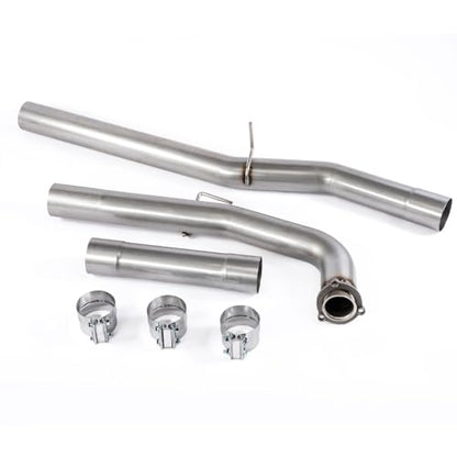 Stainless Steel Exhaust Pipe Kit for 2015.5-2016 Sierra Silverado 2500 3500 HD 6.6L Duramax 4" Powerstroke Diesel - size: for 2015.5-2016 Sierra Silverado 2500 3500HD