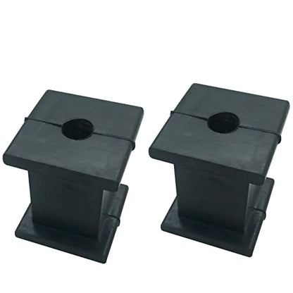 Exhaust Hanger Bushing Muffler Insulator 3/8 ID 1 Hole Shock Absorbent Bracket Rubber Black, Pack of 2