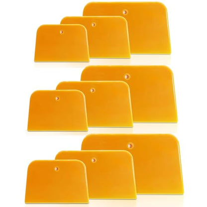 Body Filler Spreader Set,9PCS Reusable Plastic Auto Body Tools