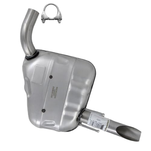 Exhaust Passenger Side Muffler Compatible with Honda Civic 2016-2021 1.5L | Stainless Steel | Northeastern Exhaust | Includes Clamp | Direct-Fit Replacement