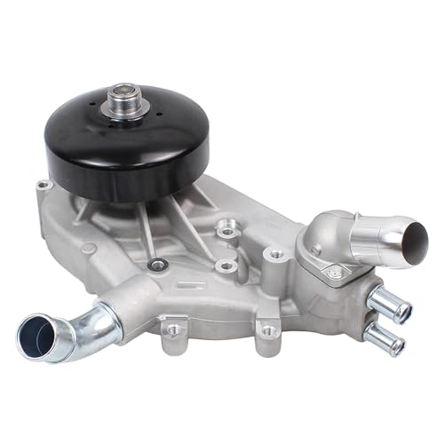 Engine Water Pump Thermostat Assembly w/Accessory Drive Belt Tensioner Kit