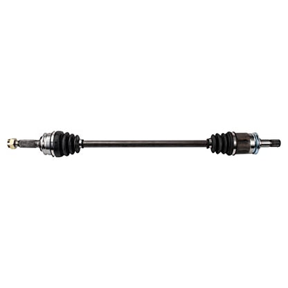 TRQ Rear Passenger Side CV Axle Shaft Assembly Neoprene Boots - style: CSA32581
