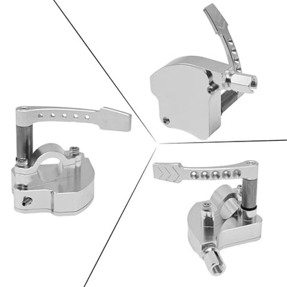EATAKWARD Universal Billet CNC 7/8 inch ATV Throttle Lever Thumb Controller Thumb Throttle Replacement for Yamaha Raptor 350 660 700 HD TRX Replacement for Suzuki LTR450 250 500 LTZ400 250 etc - color: Silver