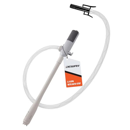Deway Battery-Powered Stick Transfer Pump, AA, Auto-Stop, 39 In Hose - style: Auto-Stop