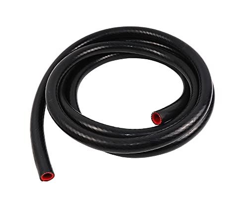 TenKe 5ft Universal High Temperature 1-Ply Reinforced 16mm 5/8" ID Heater Hose Silicone Vacuum Hose Tubing (5ft 16mm Black) - color: 5ft ( Black), size: 16mm