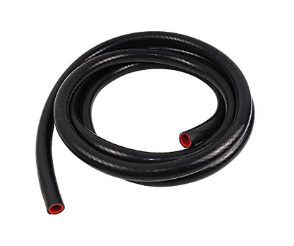 TenKe 5ft Universal High Temperature 1-Ply Reinforced 16mm 5/8" ID Heater Hose Silicone Vacuum Hose Tubing (5ft 16mm Black) - color: 5ft ( Black), size: 16mm