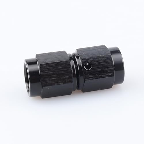 AC PERFORMANCE -3 AN Female to -3 AN Female Straight Swivel Coupler Union Fitting Adapter Aluminum Black - color: Black 0, size: 3AN