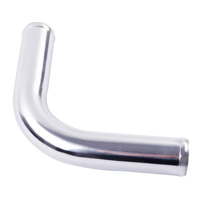 Aluminum Pipe Tube Intercooler Hose 90 Degree 38mm(1.5"), 6061 Aluminu Air Intake Tube, Length 11.8" (300mm), Thickness 2mm Silver Aluminum Alloy Exhaust Pipe - size: OD38(1.5"), style: 90 Degree