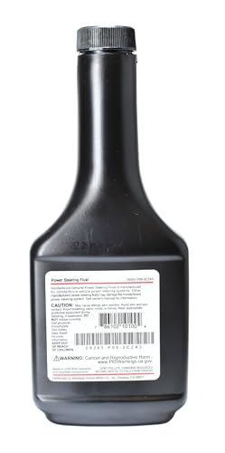 Honda 08285-P99-0CZA3 Ultra Power Steering Fluid - 2 (x3) + 91370-SV4-000 High Pressure Black Rubber Outlet O Ring Seal + 91345-RDA-A01 Low Pressure Orange Rubber Inlet O Ring Seal