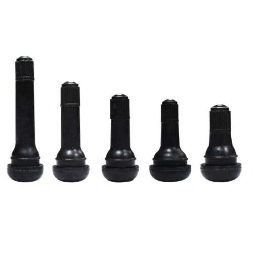 5 pcs of 5 Kinds Tire Valve Stems Snap-in Rubber Tubeless TR412 TR413 TR414 TR415 TR418 for 0.453"(11.5mm) Rim Holes Standard Replacement for Cars Trucks Automotives Total 25 pcs