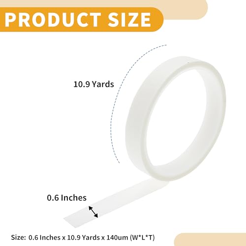 1 Pc 0.6 Inches x 10.9 Yards Universal Painters Tape - DIY Car Auto Paint for Masking Tape No Residue - Crepe Paper White - color: White, size: 0.6 Inches x 10.9 Yards