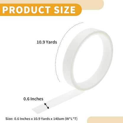 1 Pc 0.6 Inches x 10.9 Yards Universal Painters Tape - DIY Car Auto Paint for Masking Tape No Residue - Crepe Paper White - color: White, size: 0.6 Inches x 10.9 Yards