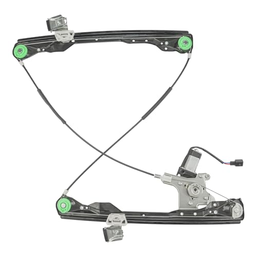 PHILTOP 741-174 Front Left Driver Side Power Window Regulator with Motor Compatible with 2000-2007 Ford Focus Replace OE# 741174, 6S4Z6123201BB, 6S4Z6123201BA, YS4Z6123209BA, YS4Z6123201BC (2 Pins) - size: Front Left, style: 741-174