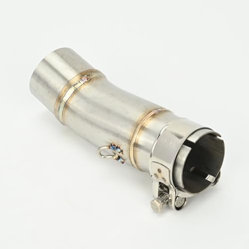 Motorcycle Exhaust Mid Pipe Compatible with Kawasaki Ninja 400 Z400