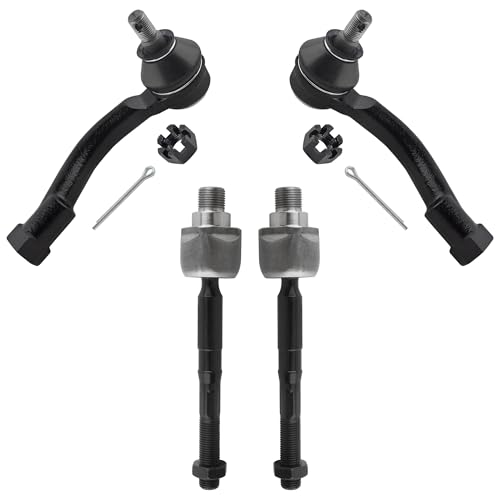 EV800040 ES800039 ES800042 EV800041 Front Inner & Outer Tie Rod Ends for Kia Sorento 2003-2009 All Models, Pack of 4