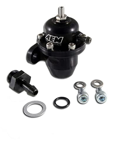 AEM 25-300BK Black High Volume Adjustable Fuel Pressure Regulator