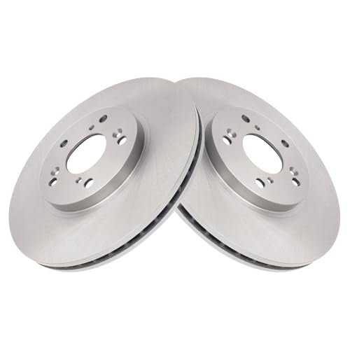 TRQ Front and Rear Brake Pad and Rotor Set Ceramic Vented Solid Rotors - style: BKA11749
