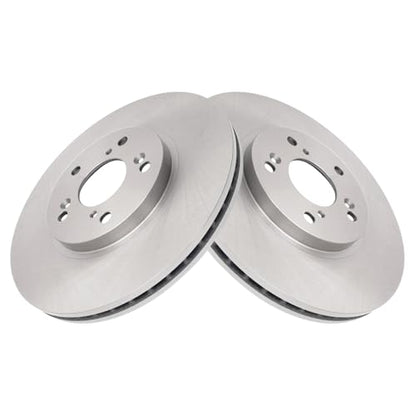 TRQ Front and Rear Brake Pad and Rotor Set Ceramic Vented Solid Rotors - style: BKA11749