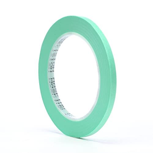 3M Precision Masking Tape, 06525, 1/4" x 60 yds, Crisp, 1 Roll - size: 1/4 inch x 60 yard (Pack of 1), style: 06525