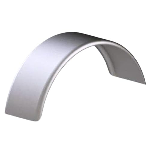 Tie Down Trailer Fender – Single Axle, 16 Gauge Smooth Steel – For 15" Tire Assemblies Only – 31.5" L x 10" W x 13" H (1 Single Replacement Fender) - size: 31.5" x 10" x 13", style: 1 Fender