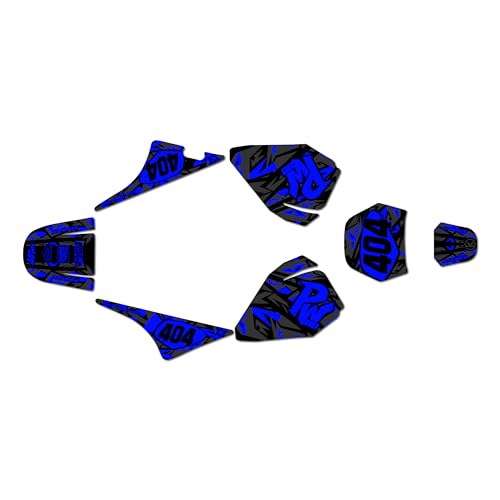 Graphics Kit for YAMAHA PW80 (All Years) SHATTER Series Blue-shift 9 Mil - Easy Go - Dirt pit bike motorcycle stickers, dirtbike racing automotive decal motocross accessories no-plastics - color: Blue-shift, size: 9 Mil - Easy Go