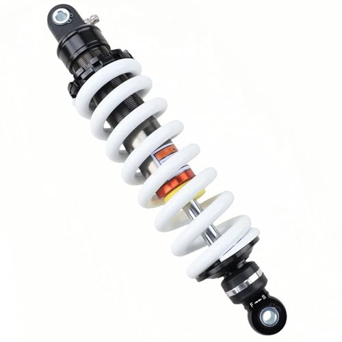 330mm (13") Rear Shock Absorber, Adjustable Rebound & Preload Suspension, 12mm Heavy-Duty Spring, 10mm Mounting Hole for 70cc–250cc Dirt Bike Pit Bike Motorcycle ATV