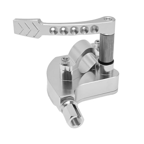 EATAKWARD Universal Billet CNC 7/8 inch ATV Throttle Lever Thumb Controller Thumb Throttle Replacement for Yamaha Raptor 350 660 700 HD TRX Replacement for Suzuki LTR450 250 500 LTZ400 250 etc - color: Silver