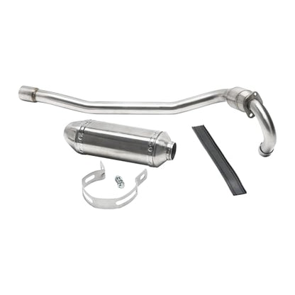38mm 1.5" Racing Exhaust Pipe and Muffler Full System for CRF70F CRF70 XR70 CRF 70 CRF110F Motorcycle Dirt Pit Bikes 70cc 90cc 110cc 125cc 140cc 150cc SSR Apollo RFZ 140 Thumpstar Taotao DB17