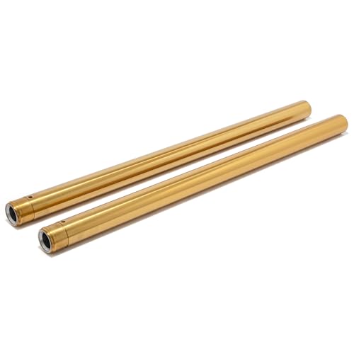 TOFR 39mm Fork Tubes for Harley Sportser XL 45395-09 46218-05 +2" Length - color: Gold, size: 26 4/5"