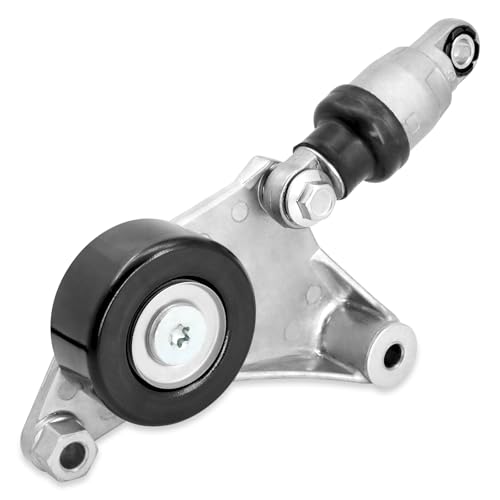 Belt Tensioner Assembly with Pulley, Compatible with 2002-2006 Toyota Camry, 2001-2007 Highlander, 2002-2006 Solara, 2005-2010 Scion tC, 2001-2005 RAV4, 2.0L 2.4L, Replaces 166200W110 16620-28090