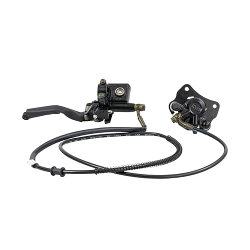 AlveyTech Rear Brake Caliper Assembly for Coleman AT125-EX & AT125-UT ATVs - Rear Brake Assembly for 4 Wheeler, ATV, Quad, Off Road Vehicle, Mini Bike, Dirt Bikes, Replacement Pads
