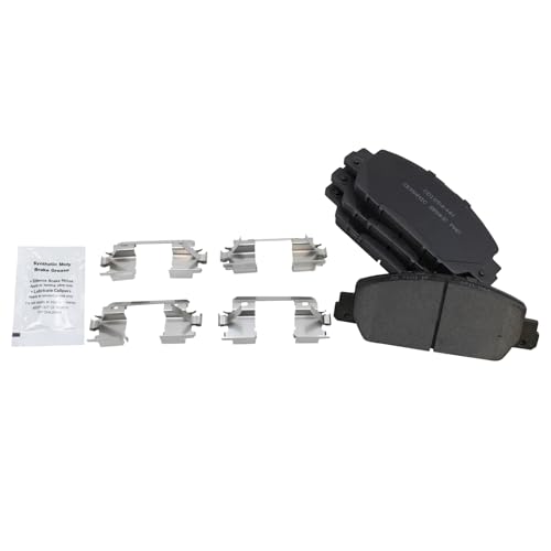 TRQ Front and Rear Ceramic Brake Pad and Rotor Set - style: BKA11717