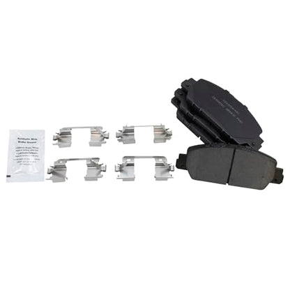 TRQ Front and Rear Ceramic Brake Pad and Rotor Set - style: BKA11717