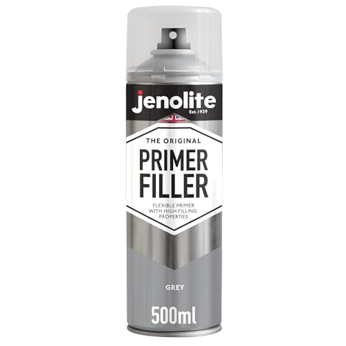 JENOLITE Primer Filler Aerosol, Quick-Drying Multi-Surface, Grey 1x16.9oz - color: GREY