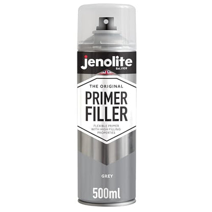 JENOLITE Primer Filler Aerosol, Quick-Drying Multi-Surface, Grey 1x16.9oz - color: GREY