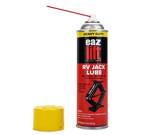 Camco EAZ-Lift Heavy Duty RV Stabilizer Jack Lube - Protect and Maintain RV Stabilizer Jacks, Tongue Jacks, Steps, and More - 15oz. (41100)