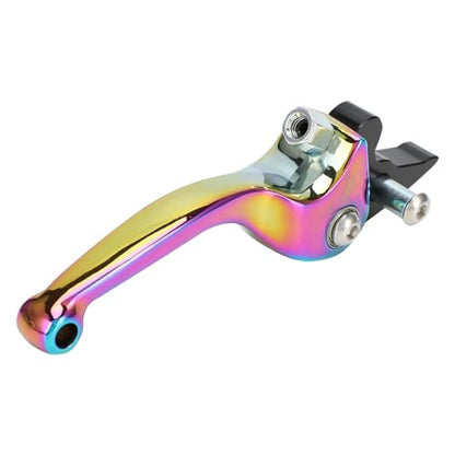 JFG RACING Motorcycle Brake Clutch Lever 7/8" 22mm Folding Levers Aluminum Alloy Universal for CRF50 KLX SSR TTR 110 125 150 200 250cc Dirt Pit Bike ATV Mini Bike Quenching - color: Quenching
