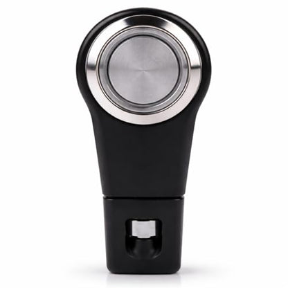 Handlebar ON/Off Switch, DC 10-12V to AC 220V Motorcycle 7/8” Start Button Weatherproof Aluminum Handlebar Light Switch (A Style Self Reset Button)