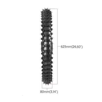19" Front Wheel Assembly – 70/100-19 Knobby Tire & Inner Tube with 1.6x19 Steel Rim, 15mm & 12mm Bearings for Pit Dirt Bike, Motorcycle, Motocross SSR Taotao DBX1 Apollo Z20 Max (Front) - size: Front