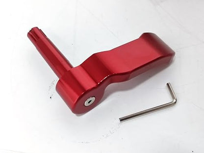 Thumb Throttle Lever CNC Aluminum Replacement Compatible with Polaris Sportsman 450/550/570/850/1000 Fit Scrambler 550/850/1000 2009-2025 (Red) - color: red