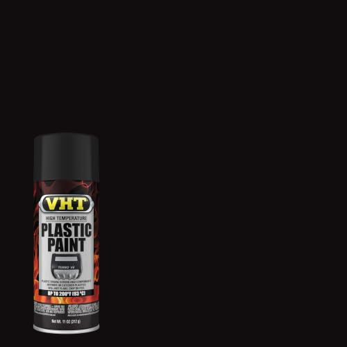 VHT High Temperature Plastic Paint, Matte, Black, 11 oz - color: Black