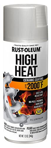 Rust-Oleum Automotive High Heat Spray Paint, Flat Aluminum - color: Flat Aluminum, size: 12 Ounce (Pack of 1)