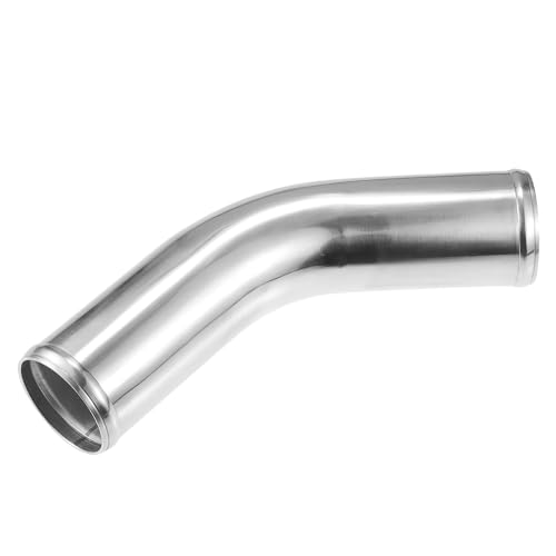 ACROPIX 63mm 2.5" OD 4" 100mm Leg Length Universal Car Aluminum Alloy Tube Intercooler Pipe 45 Degree Bend Elbow Air Intake Joiners Tubing - Pack of 1 - size: OD 2.5"