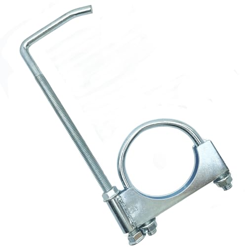 2.5" Universal Exhaust Clamp With Hanger, Muffler Hanger, 1 Pack - size: 2.5"