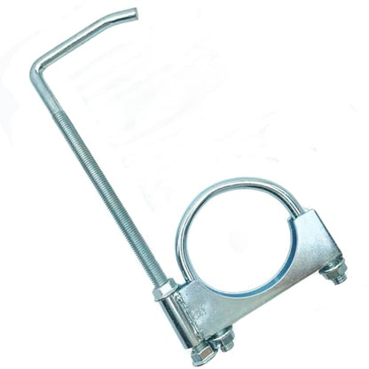 2.5" Universal Exhaust Clamp With Hanger, Muffler Hanger, 1 Pack - size: 2.5"