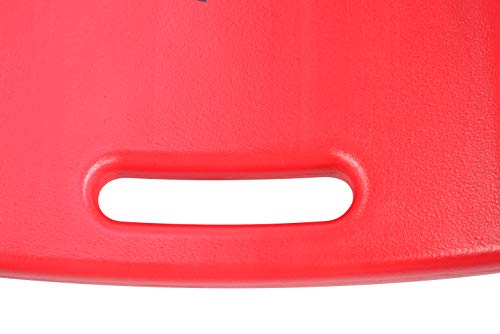 Pro Lift Mechanic Plastic Creeper 36 Inch - Blow Molded Ergonomic HDPE Body with Padded Headrest - 300 Lbs Capacity - color: Red